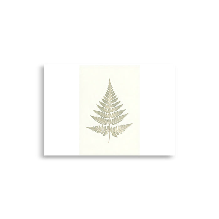 Green Fern Leaf Vintage Botanical Art Print