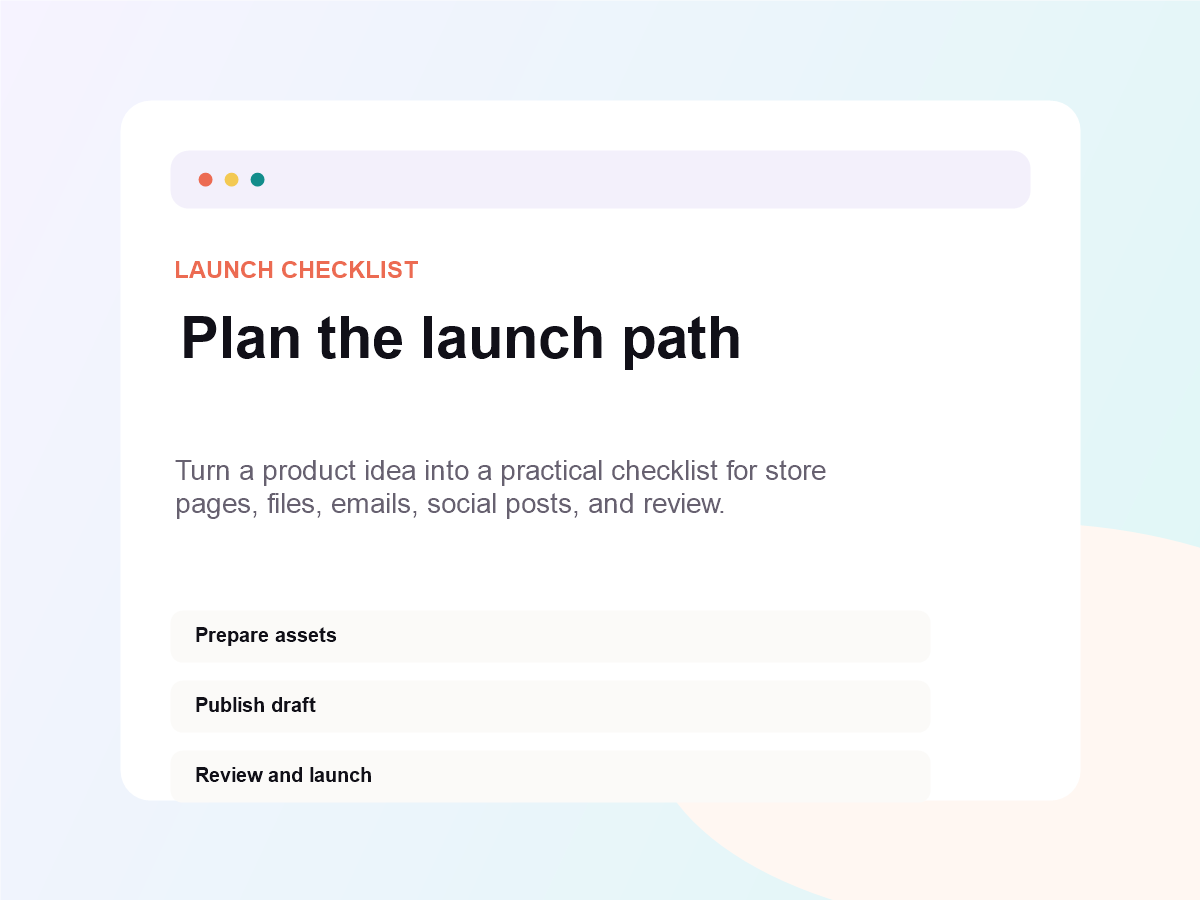 Launch Checklist Builder preview