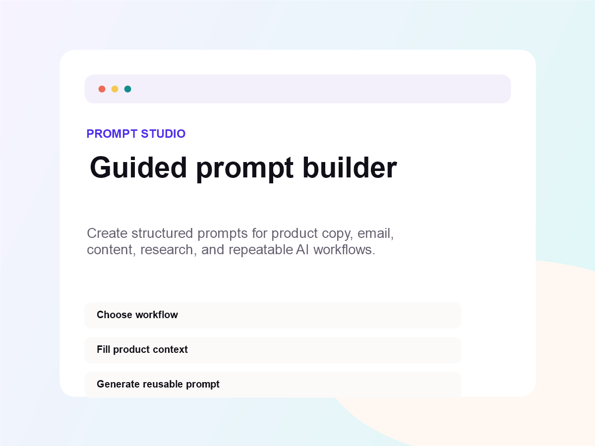 Prompt Studio preview